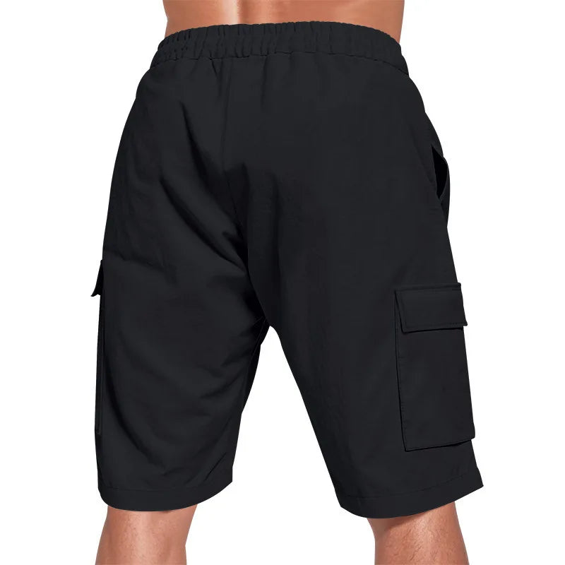 New LONSDALE Loose Men's Shorts - Oversized Multi Pocket Casual Swimsuit - Summer Fashionable and Comfortable Pants