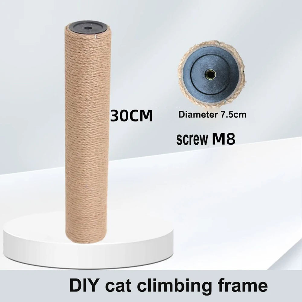 DIY Cat Climbing Tree Tower Replacement Parts | Sisal Rope Scratching Posts & Hard Cardboard Tube Pillars | Pet Cat Toys Accesso