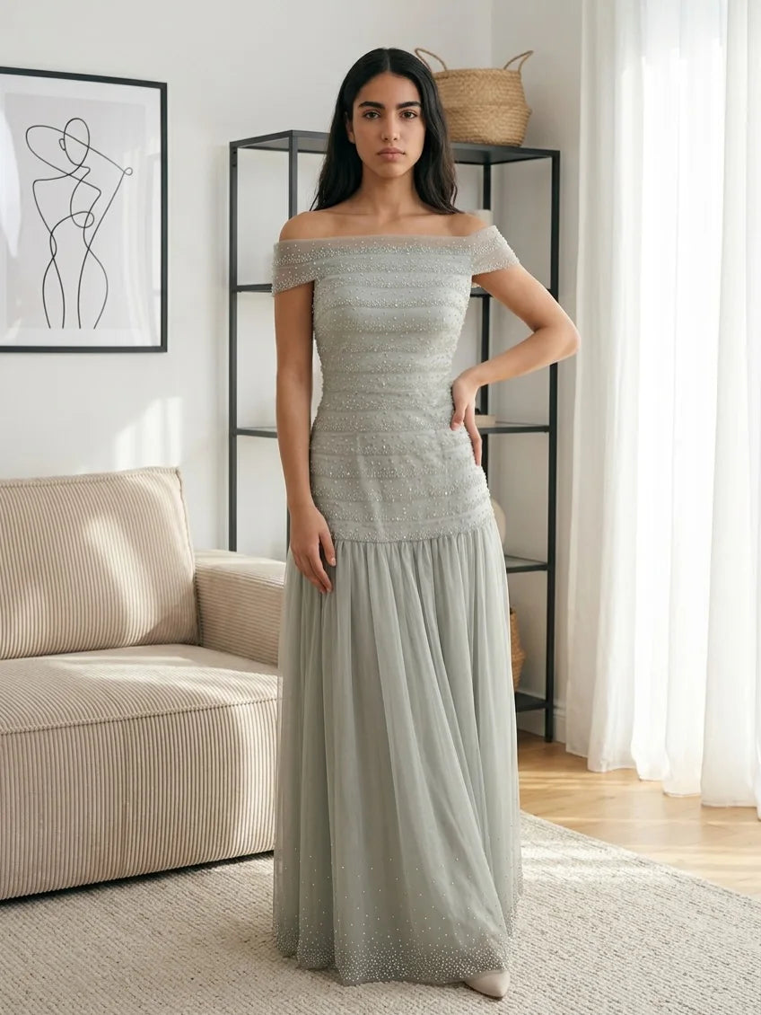 Customized Off Shoulder Sleeveless Women Evening Dresses Minimalist Prom Gowns Formal Occasion Vestido Para Bodas Mujer Invitada