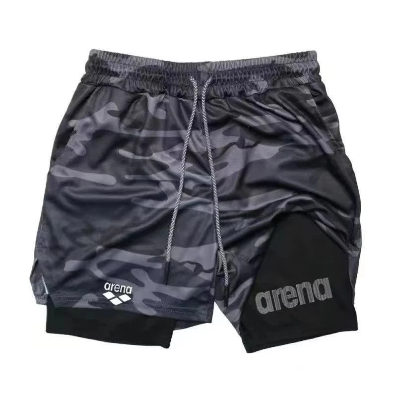 Men's Summer Gym Shorts Breathable Quick Dry Beach Surfboard Exercise Sports Casual Lightweight Running Pants