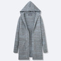 Men Cardigan Sweaters Hooded Coat Full Sleeve Solid Coats Casual Loose Outerwear Splice Open Stitch Autumn Winter 2024