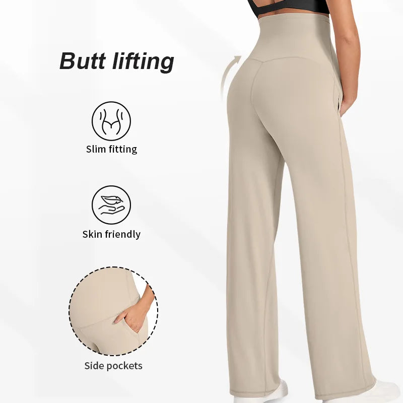 New Maternity Women Pants Solid Spring Autumn Wide-legged Pants High-waisted Loose Pants Casual Straight Pants Pregnant Clothing
