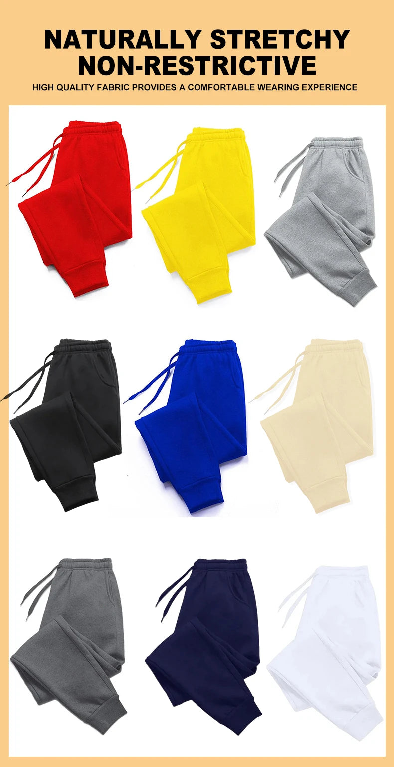 Napoli Italia Letter And Flag  Print Man Sweatpant Pocket Fleece Pant Casual Warm Trouser Autumn Fashion Sports Sweatpants Pants
