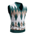 Mens Knitwear Sweatshirts V Neck Sleeveless Knit Vest Casual Slim Fit Pullover Knitted Sweater Lightweight Vests