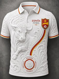 2026 Edition Spanish Soccer Polo Shirt with 3D Print - Comfortable and Breathable - Suitable for Both Men and Women