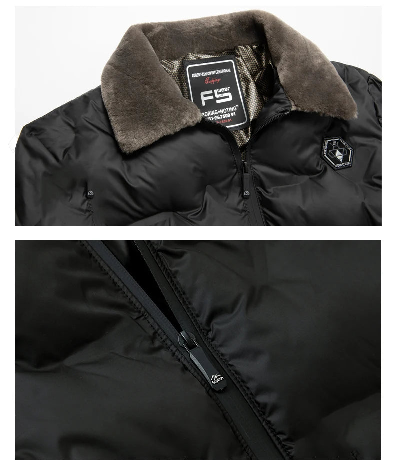 Men's Fashion Windbreaker Parka Coat Male Jacket Autumn Winter Overcoat Windproof Casual Warm Hombre New Streetwear Outdoors