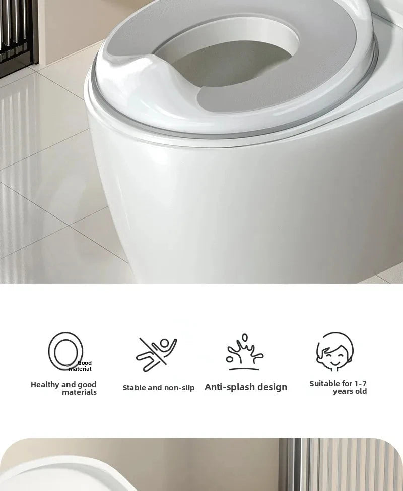 Splash Proof Kids Toilet Seat, Universal Fit Potty Training Seat, Sturdy Safe Toddler Toilet Accessory, Practical Toilet Seat fo