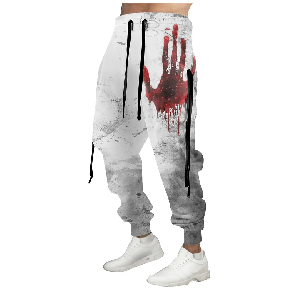 New Men Sweatpants Jogger Masculina Drawstring Elastic Waist  Owl 3D Printed Comfort Breathable Sports Streetwear Designer