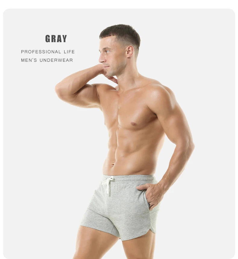Summer Men Cotton Casual Shorts Quick Dry Gym Basketball Shorts Sport Running Shorts Man Crossfit Fitness Sweatpants Men Clothes