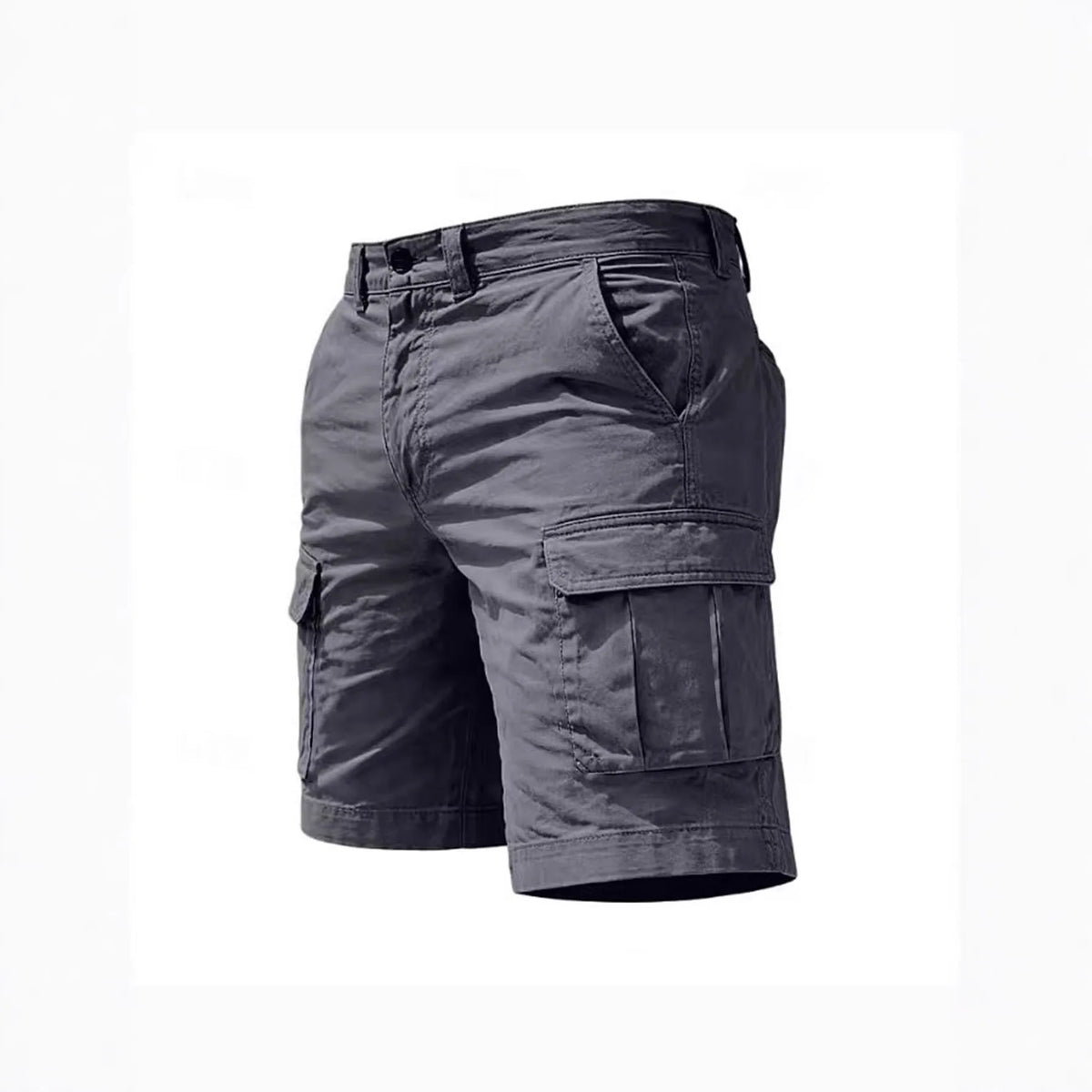 Summer Casual Cargo Shorts Men's Jogging Climbing Sports Short Elastic Waist Solid Color Male Jogger Work Hiking Shorts