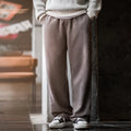 Maden New Casual Solid-color Elastic-waist Sweatpants Loose Straight Pants for Men's Autumn and Winter Versatile Sports Trousers