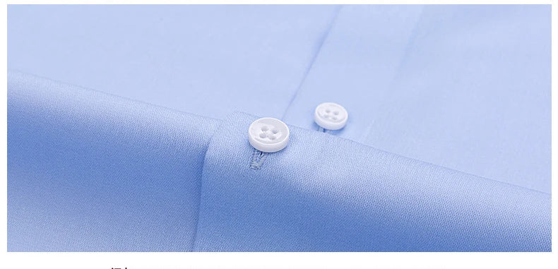 Windsor Collar Regular Cuff Dress Shirt Fashion Men's Long Sleeve Luxury Business Formal Shirts Solid Easy Care Casual Social