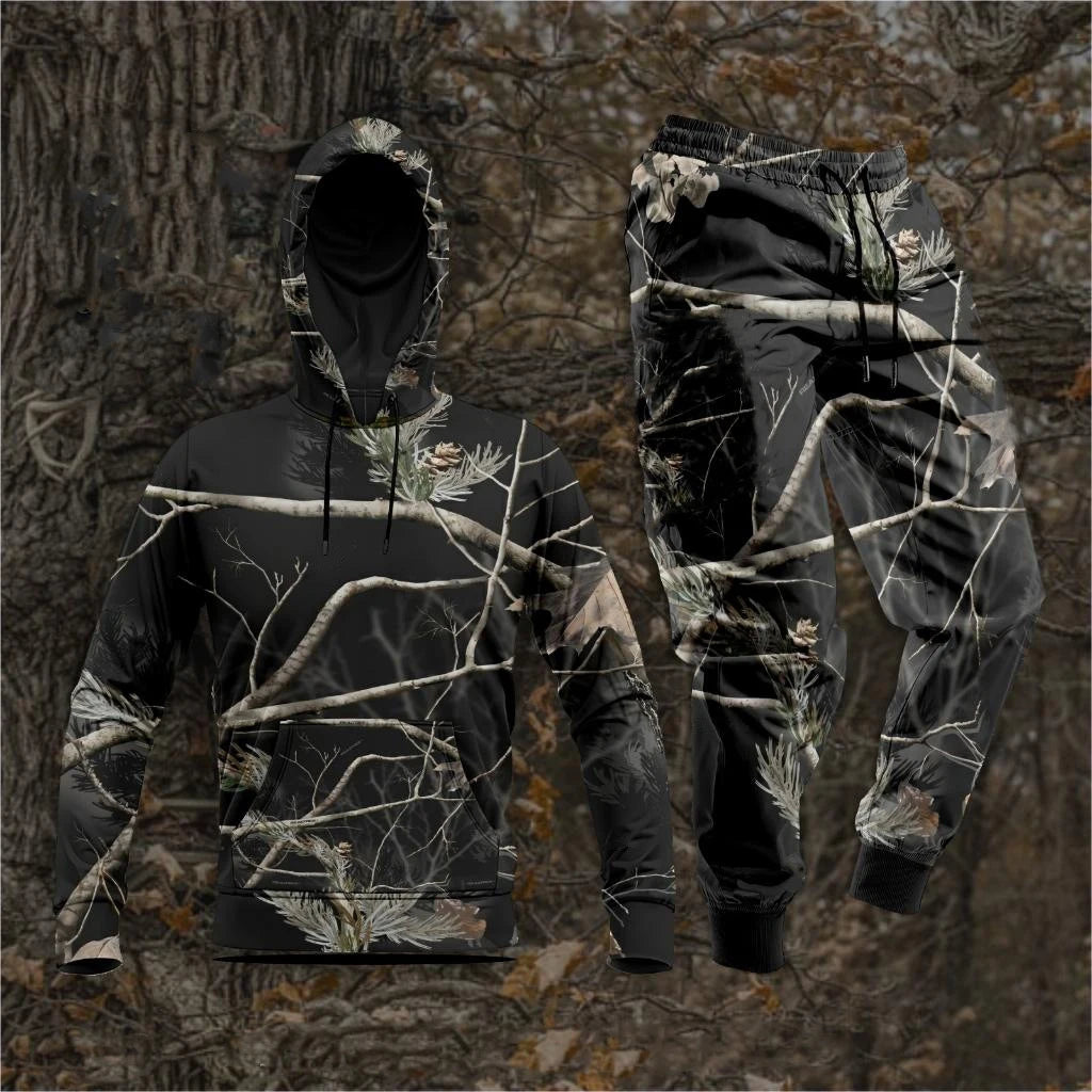Autumn Camouflage 3D Printed Hoodie Suit Men Sweatshirts Sweatpants Casual Fashion Two Piece Tracksuit Set Men's Clothing