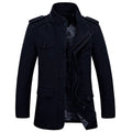 High Quality Men's Casual Jacket 6XL Male Windbreaker Oversized Cotton Classic Jackets Men Clothing Trench Coat