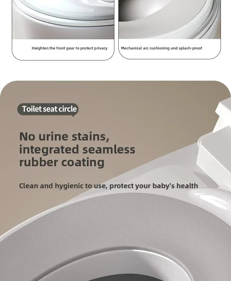 Splash Proof Kids Toilet Seat, Universal Fit Potty Training Seat, Sturdy Safe Toddler Toilet Accessory, Practical Toilet Seat fo