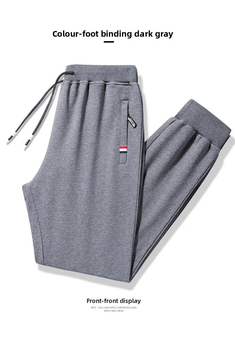 Autumn Pants Loose Gyms Jogger Track Pants Mens 6XL  8XL Men Fitness Sportswear Tracksuit Elastic Waist Sweatpants Cotton Trouse