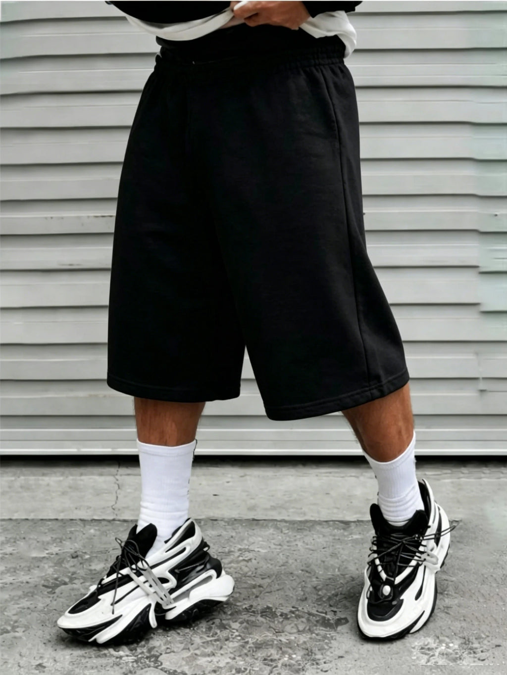 New Product: 2026 Spring/Summer Autumn Light Plate Thin Velvet Loose Thin Velvet Wide Leg Sports Straight Shorts