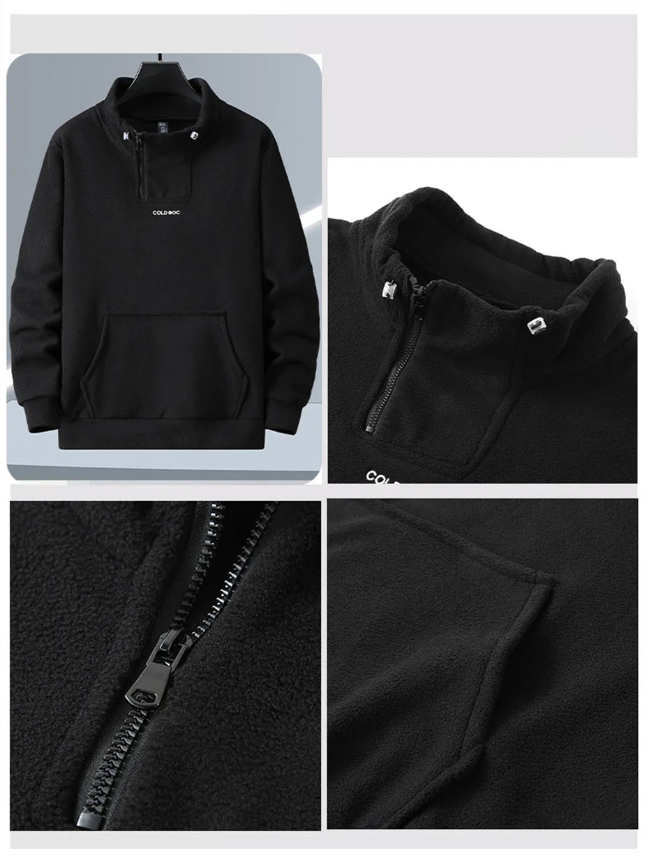 Polar Fleece Tracksuit Men 12XL Plus Size Men's Sets Sweatshirt Sweatpants Autumn Winter Casual Suits Male Big Size 10XL 12XL