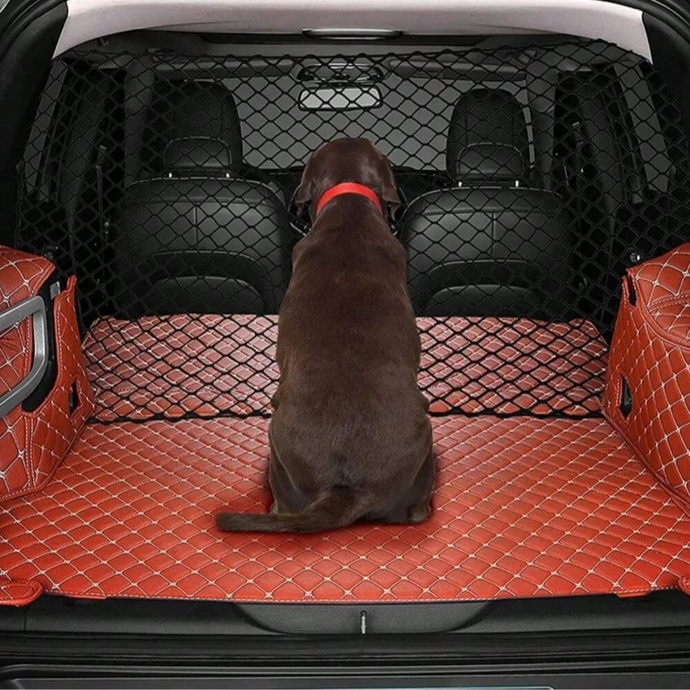 Car Trunk Fence Net Dog Isolation Protection Net Car Mounted Rear Seat Dog Safety Net Sturdy Elastic Pet Fence for Any Vehicle
