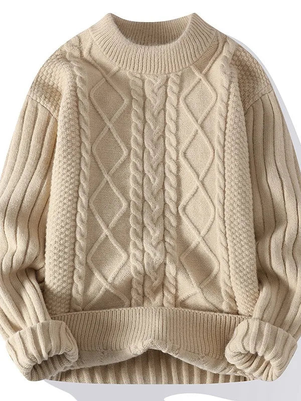 2025 Autumn Casual Men's Sweater O-Neck Striped Slim Knittwear Mens Sweaters Pullover Men Harajuku Mens Retro Sweaters
