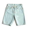 SauceZhan Men Shorts Jean Shorts Indigo Selvedge Denim for Summer Casual Regular Fit