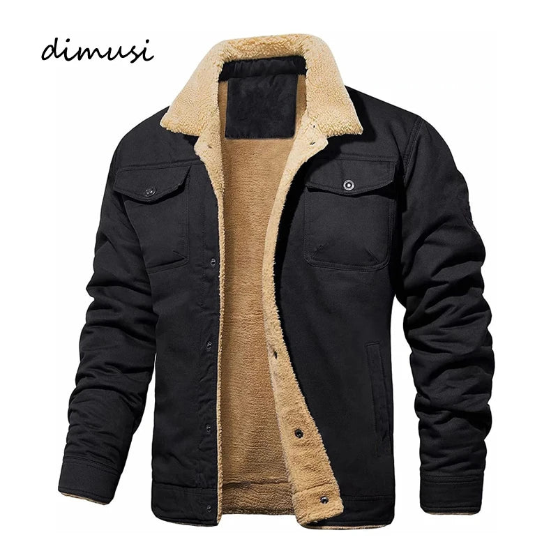 Autumn Winter Men's Fleece Jackets Casual Male Outdoor Windbreaker Work Jacket Mens Thermal Warm Tactical Coats Clothing