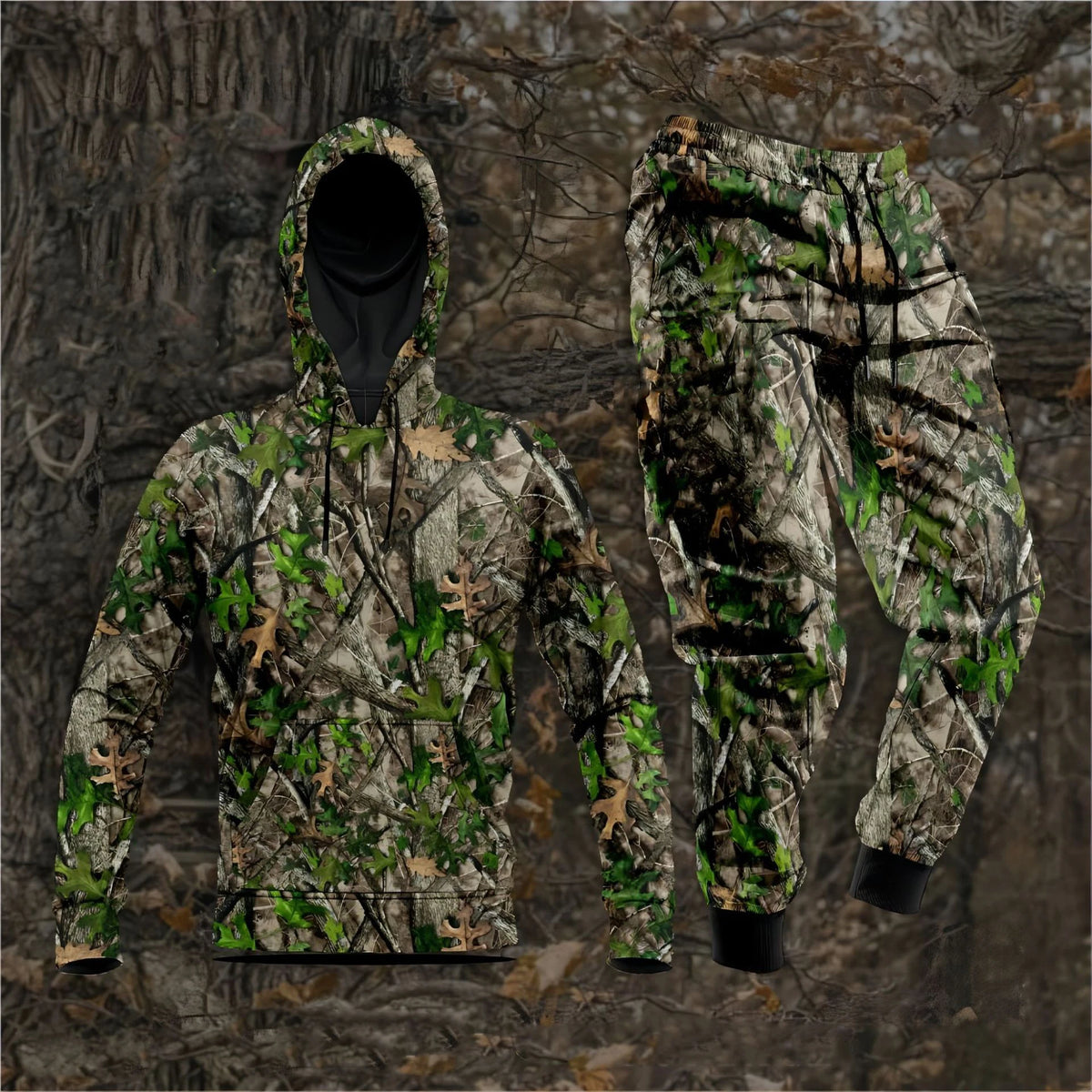Autumn Camouflage 3D Printed Hoodie Suit Men Sweatshirts Sweatpants Casual Fashion Two Piece Tracksuit Set Men's Clothing