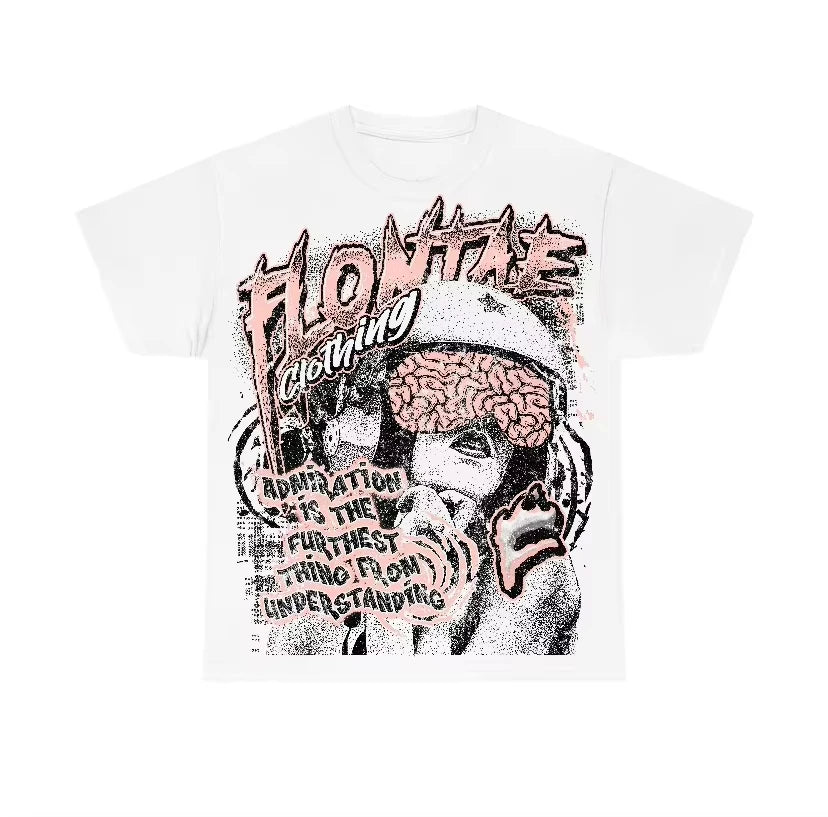 American Hip Hop Y2K Legend Blue 11s Flontae T-shirt Summer New Retro Fashion Men and Women Streetwear