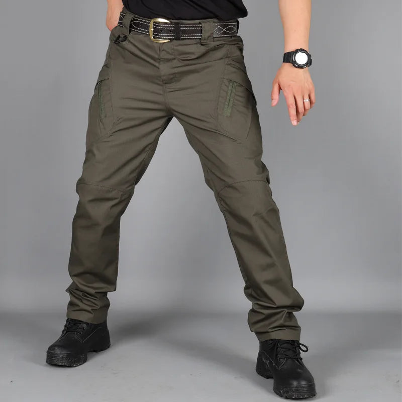Tactical Men Pants Summer Lightweight Casual Trousers Waterproof Multiple Pockets Cargo Pants Quick Dry Outdoor Workout Pant