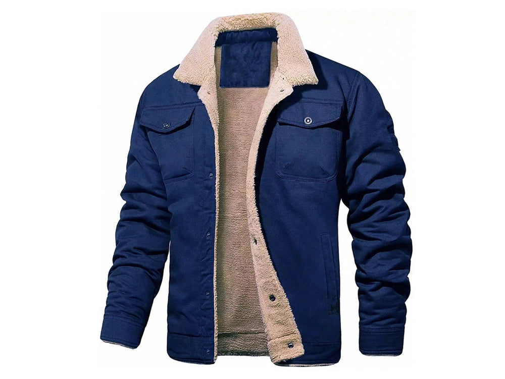 Autumn Winter Men's Fleece Jackets Casual Male Outdoor Windbreaker Work Jacket Mens Thermal Warm Tactical Coats Clothing