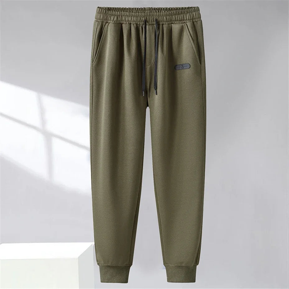 Solid Color Tracksuit Men 11XL Plus Size Suits Zippered Hoodie Sweatpants Sets Spring Autumn Jogger Pants Male Big Size 10XL
