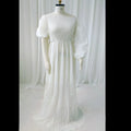 Maternity Dresses For Baby Showers One Necked Single Sleeved Pleated Dress Photo Shoot Photography Dress For Women