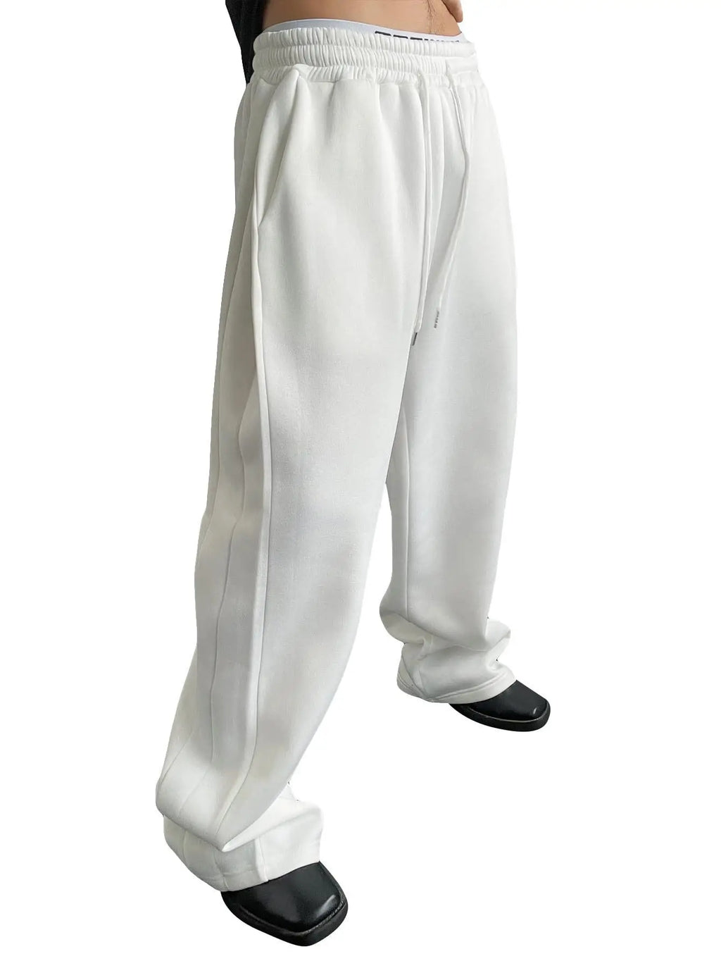 Y2k Harajuku Wide Leg Sweatpants Women Streetwear Baggy Oversize Gray Sports Pants High Waist Drawstring Casual Joggers Trousers