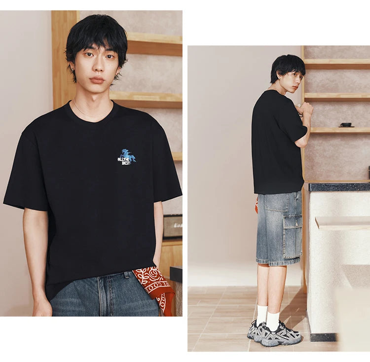 Semir Men Tshirt Cool Feeling Printed Traditional Style Trendy Knit Casual Top 2026 Summer Fashion Daily Comfort Wear