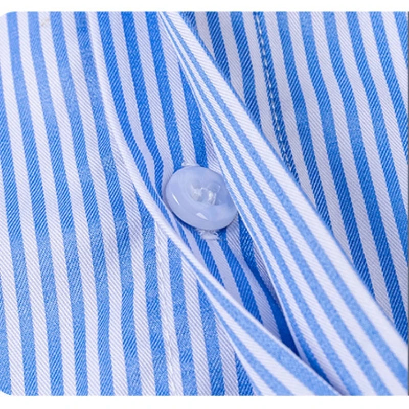 8XL Mens Shirts Long Sleeve Big Sizes Anti-wrinkle Business Men Shirt Long Sleeves Dress Shirts For Men Slim Fit Camisa Social