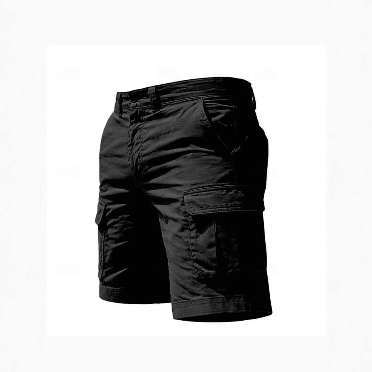 Summer Casual Cargo Shorts Men's Jogging Climbing Sports Short Elastic Waist Solid Color Male Jogger Work Hiking Shorts
