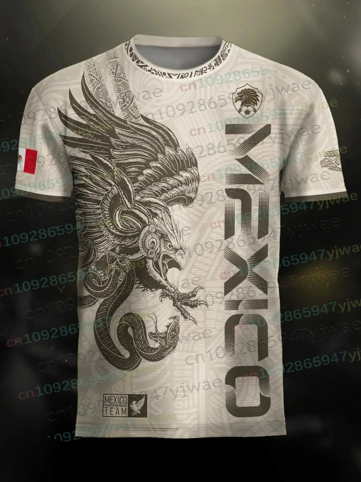 Mexico Special Youth Football Jersey Mens Women Casual Sport Breathable Top for Competition Training Tees Summer Men's Clothing
