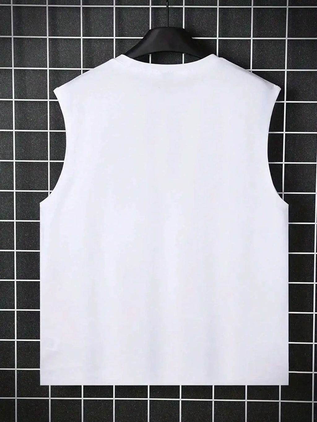 100% pure cotton men's summer fashionable casual sports loose personality pattern printed breathable round neck sleeveless vest