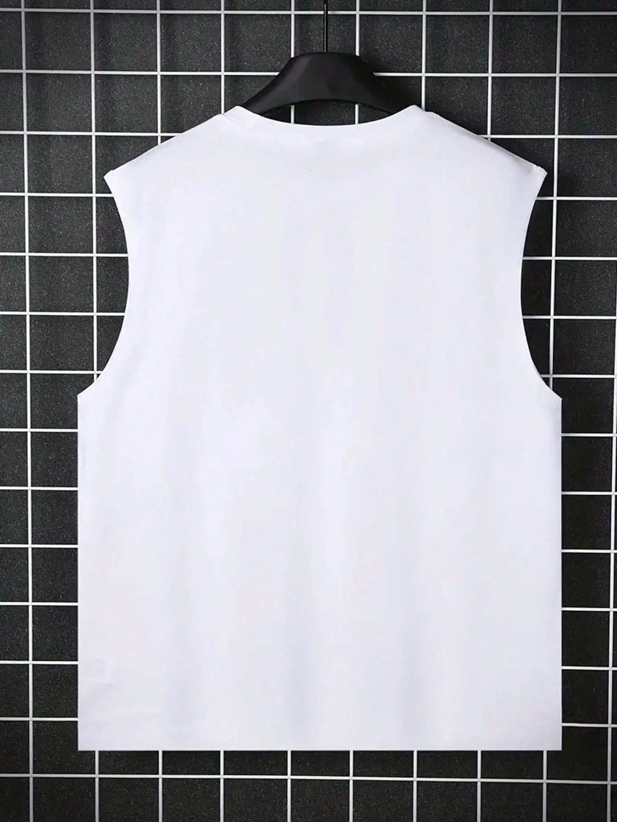 100% pure cotton men's summer fashionable casual sports loose personality pattern printed breathable round neck sleeveless vest
