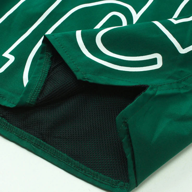 American Style Trendy Rhude Casual Shorts Loose Breathable Multi-color Mesh Beach Sports Shorts
