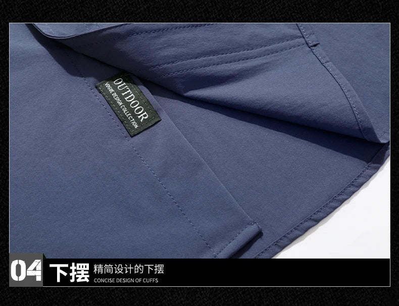 Spring Autumn Men Shirts Tactical Work Long Sleeved Shirt Men Outdoor Casual Breathable Quick Dry Camping Hiking Cargo Shirts