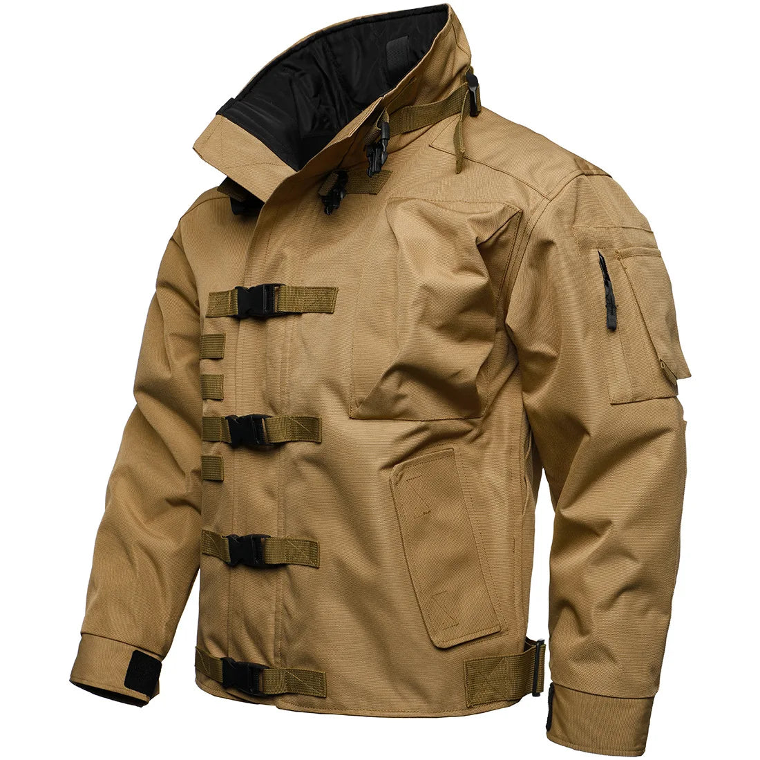 2026 Men's Tactical Cargo Jacket Casual Multi-pocket Wear-resistant Coat Outdoor Waterproof Windbreaker Man Combat Bomber Jacket