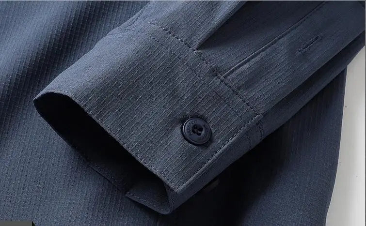 New Fashion Men Outdoor Elastic Quick Drying Ventilation Cargo Shirts Male Long Sleeves Thin Breathable Comfortable Shirts XXL