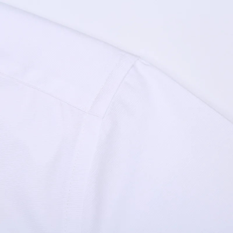 Office Men Shirt 100% Cotton Oversized Button Up Shirt  Anti-wrinkle Longsleeve Shirt for Men White Business Slim Fit Shirt Men