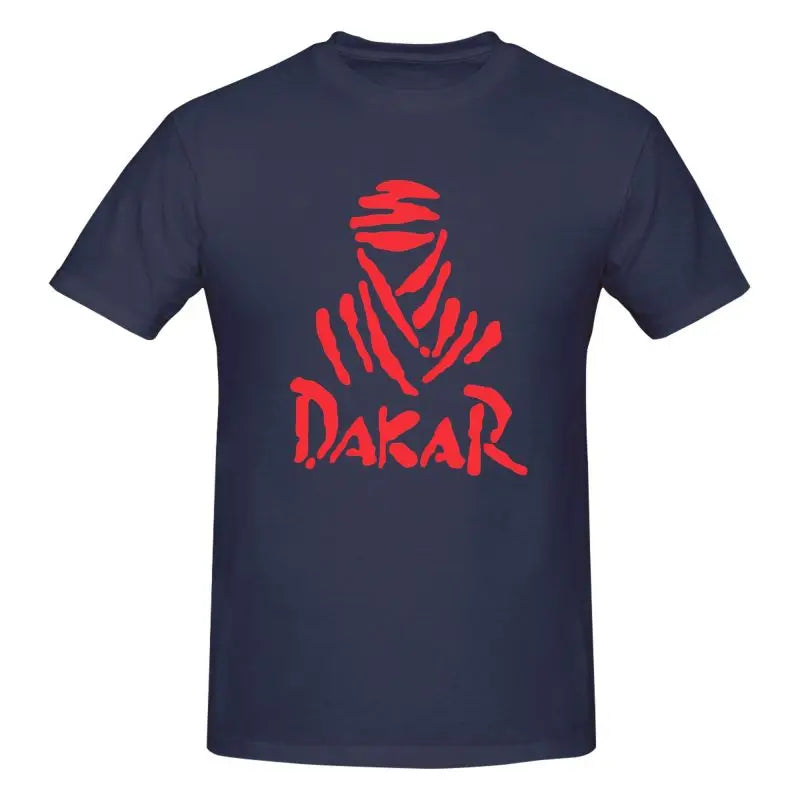 Motorcycle Dakar Rally Graphic Print T Shirt Men Large Size Cotton Casual T-shirts Summer Short Sleeve Tops Tees Streetwears