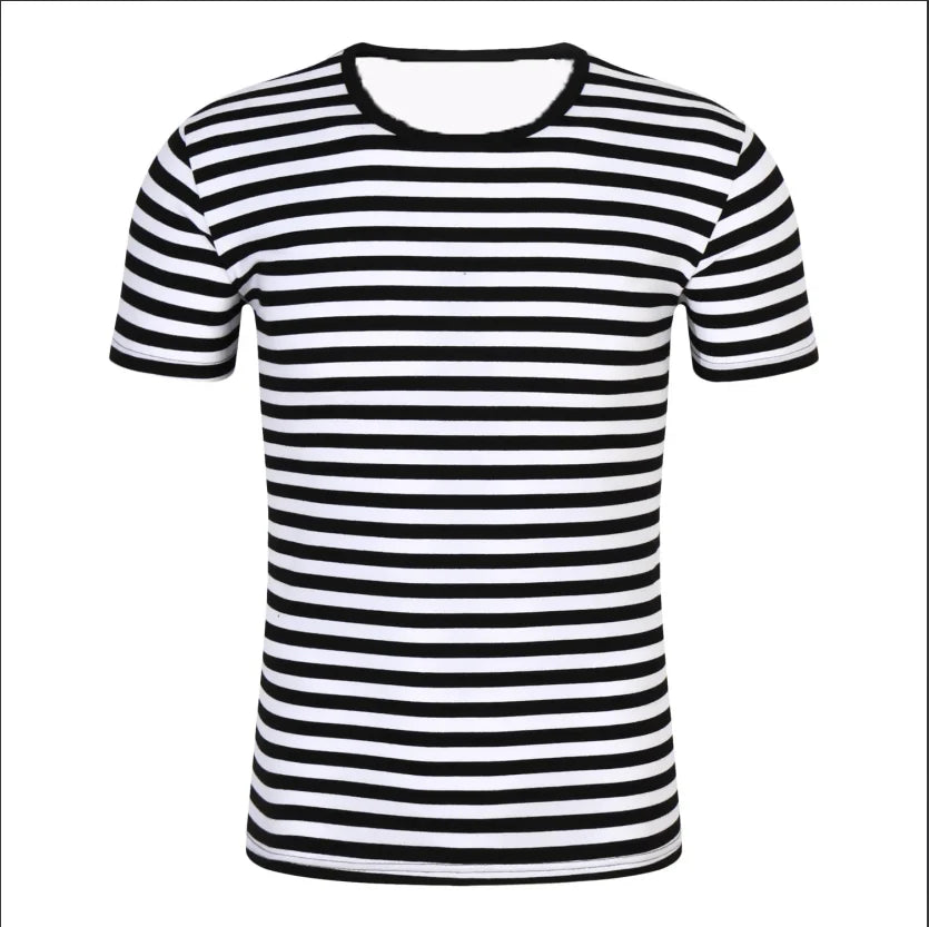 Summer Multi-Colored Stripes T-Shirts 3D Print Men Women Casual Round Neck Short Sleeve T Shirt Top Harajuku Tees Men's Clothing