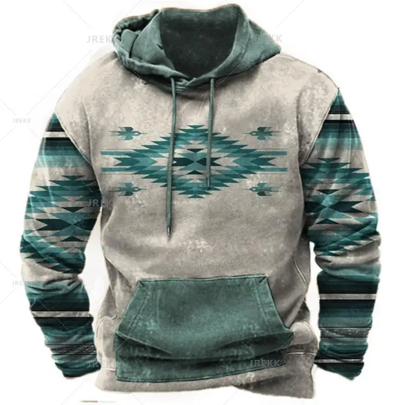 Spring And Autumn Retro men's Sweatshirt Hoodie For Men Oversized men's Clothing Casual India Harajuku men's Hoodie Hoodie