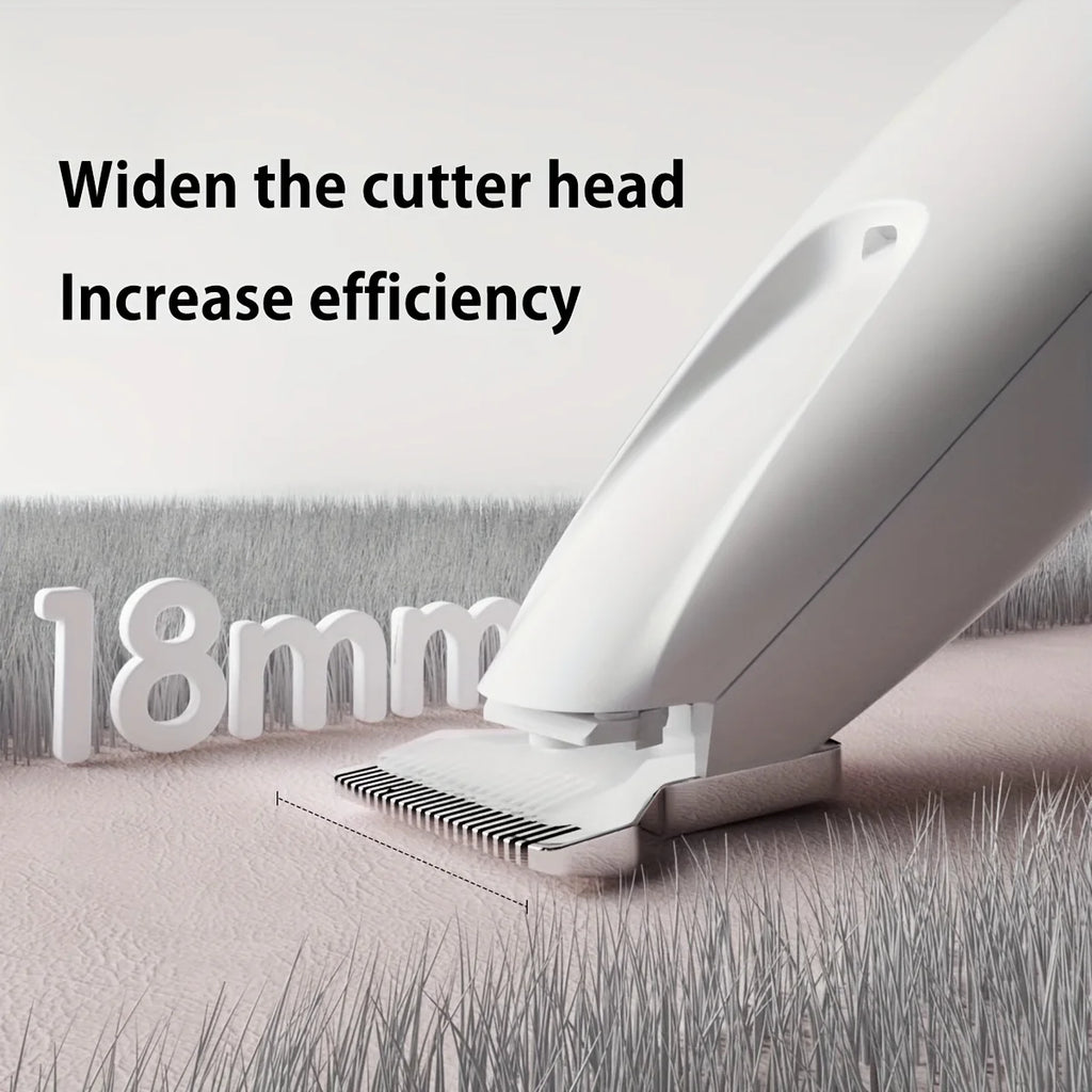 New Dog Paw Trimmer with LED Light Fully Waterproof Pet Hair Trimmer with LED Display Dog Clippers for Grooming 18mm Widen Blade