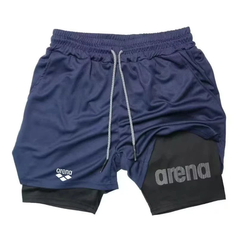 Men's Summer Gym Shorts Breathable Quick Dry Beach Surfboard Exercise Sports Casual Lightweight Running Pants