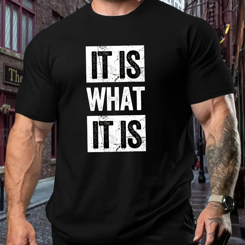 Fashion Print Black T-Shirts Plus Size 1XL-7XL Casual Tees Men Boy Short Sleeve Tops Full Cotton T-Shirt Male Clothing 110-190KG